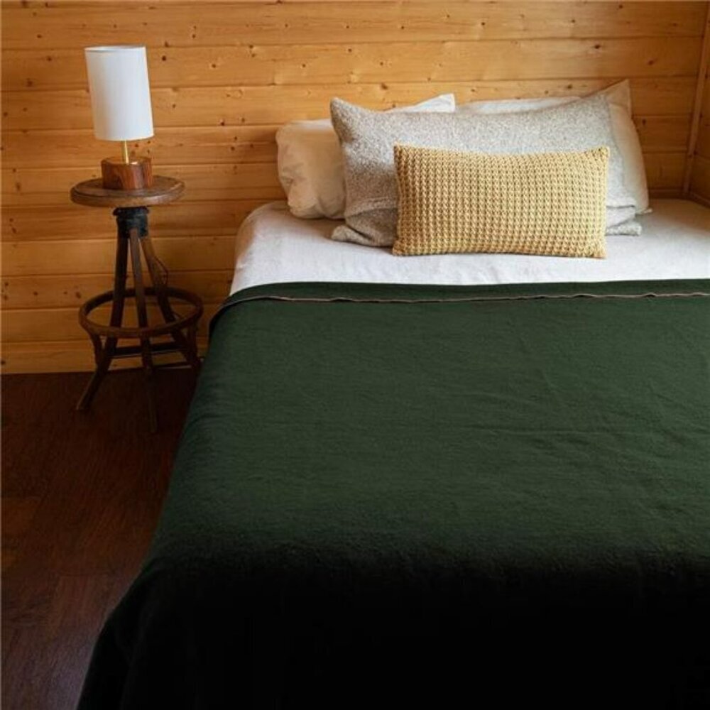 Large Wool Camping Blanket Warm Washable Outdoor Survival Stadium Travel Use - Picture 4 of 7